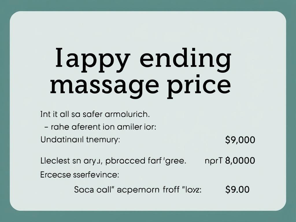 happy ending massage price. Health, STI considerations, and safer options